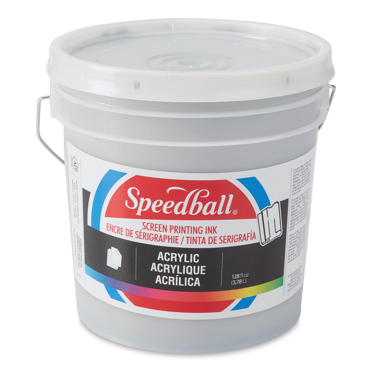 Speedball Permanent Acrylic Screen Printing Ink - Silver, Gallon